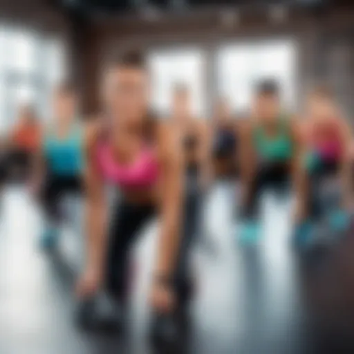 Variety of fitness classes