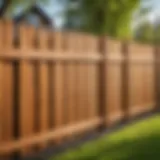 Affordable fence made of wood