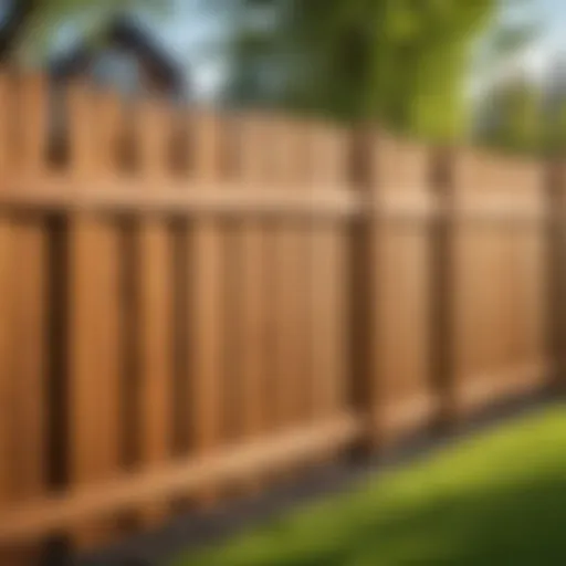 Affordable fence made of wood