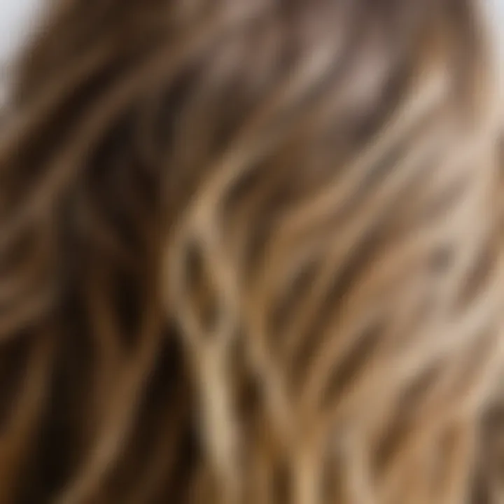 A close-up of unwashed hair showing natural oils and dirt