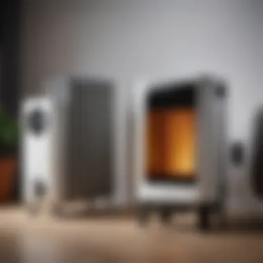 Different types of heaters showcasing their design