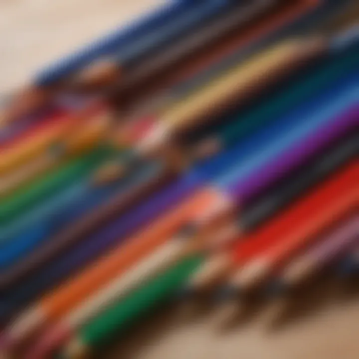 A selection of high-quality drawing pencils arranged artistically.