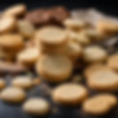 A selection of ingredients used in biscuit making