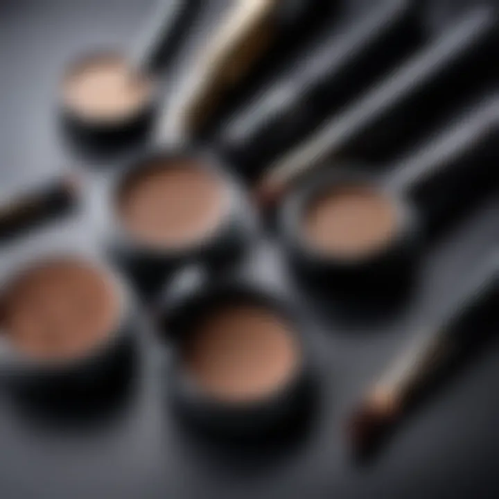 A close-up of brow products used by professionals