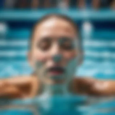 Breathing technique while swimming butterfly