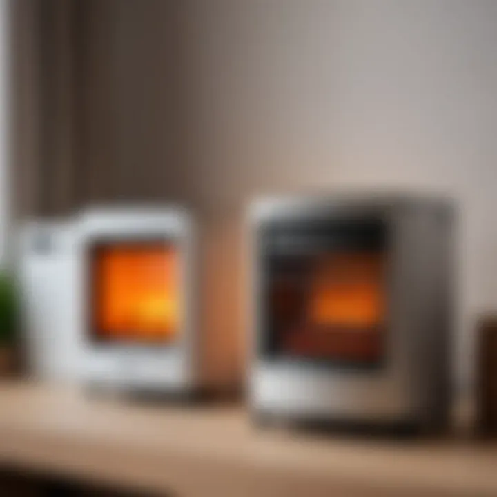 Comparison of different heater models