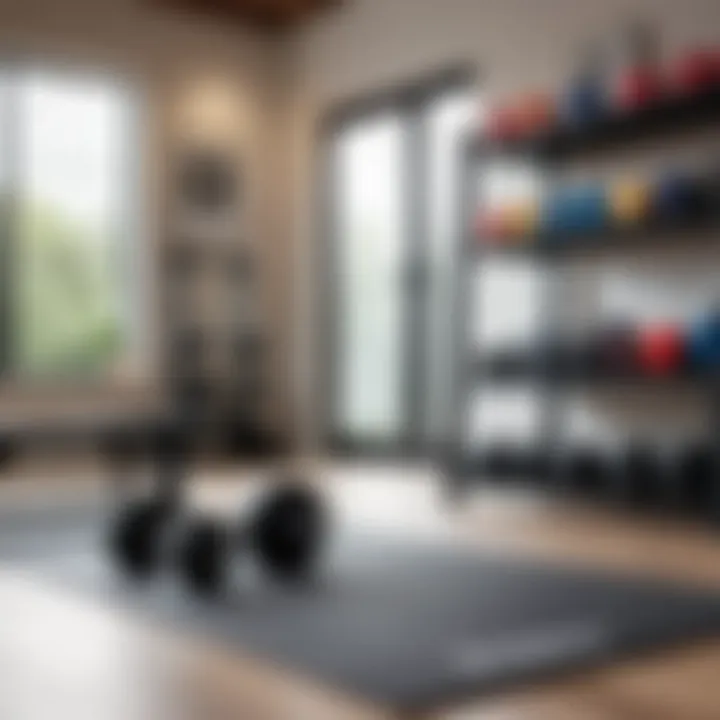 Home workout setup for effective training