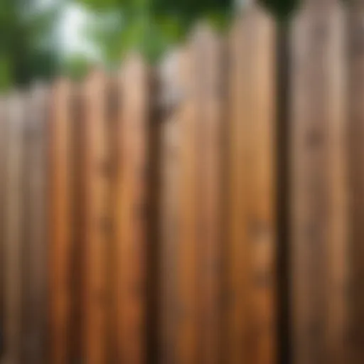 Rustic wooden fence with natural grain