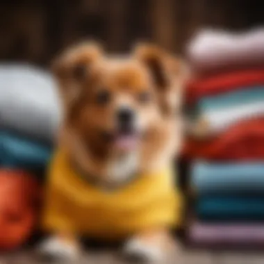 Different materials used in dog clothing