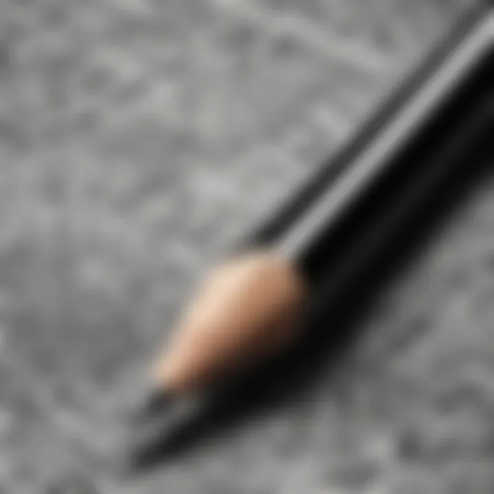 Close-up of detailed pencil work on patterns