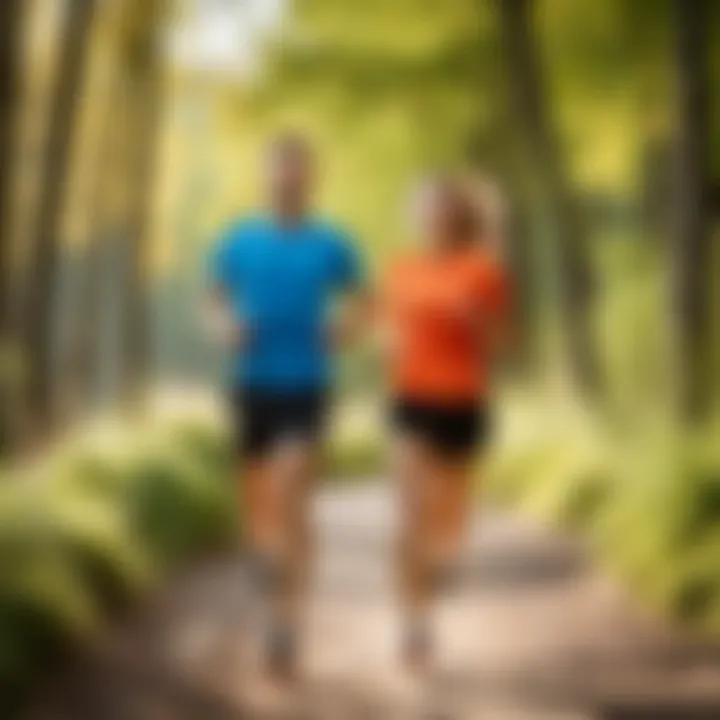 Energizing outdoor running trail