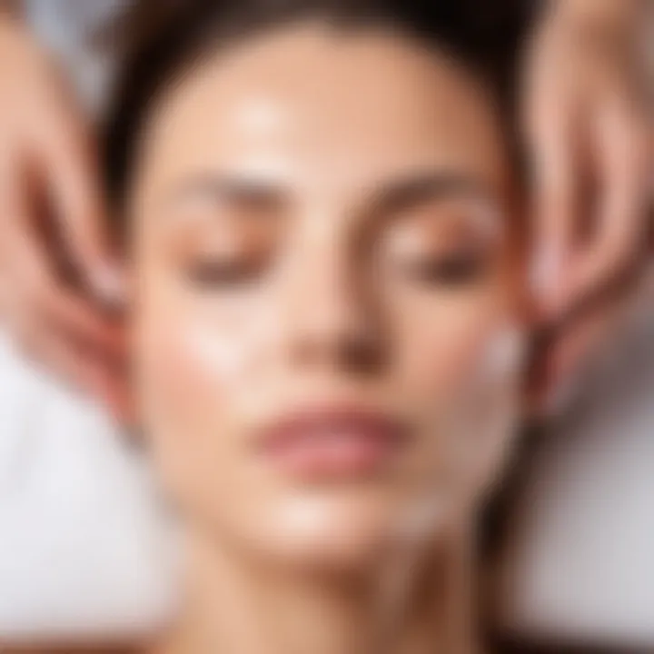 Different techniques for facial massage