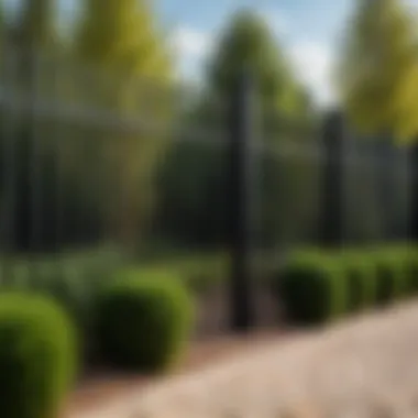 Modern metal fence design