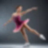 A graceful figure skater executing a flawless spin on ice.