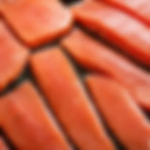 Fresh salmon-style pink salmon fillets