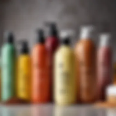 A selection of hair care products suitable for color-treated hair