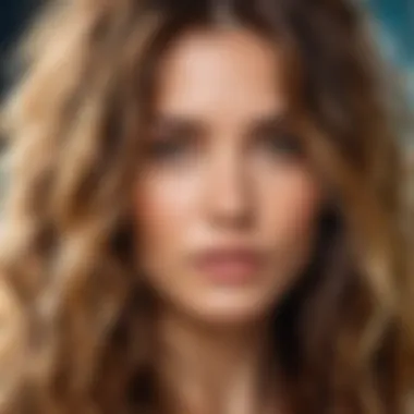 A textured image of hair with a slightly unkempt appearance.