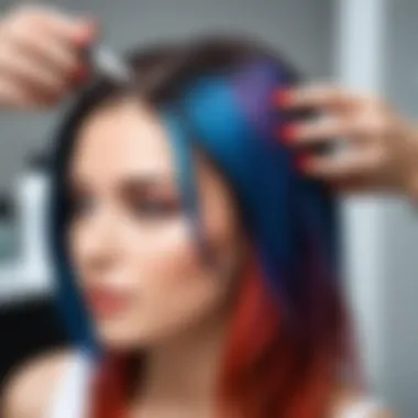 Hair dye application techniques