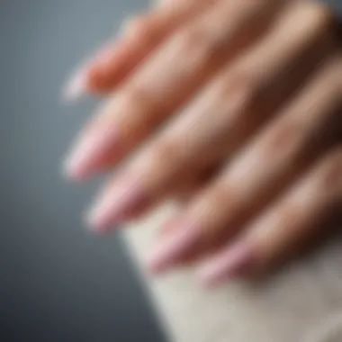 Close-up of well-groomed nails emphasizing health and aesthetics