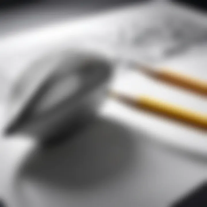 A close-up of a detailed pencil sketch illustrating shading methods