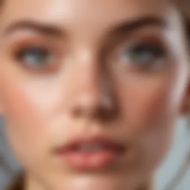 Detailed facial features of a girl