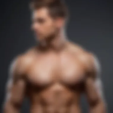 Final rendering showcasing a realistic male torso in perspective