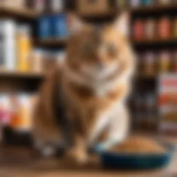 Premium cat food selection