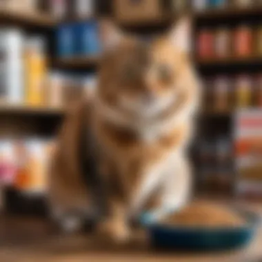 Premium cat food selection