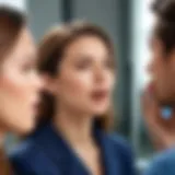 A close-up of a person practicing speech exercises in front of a mirror