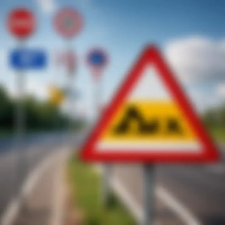 A visual representation of road signs and their meanings