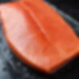 Freshly caught Kizhuch salmon ready for salting