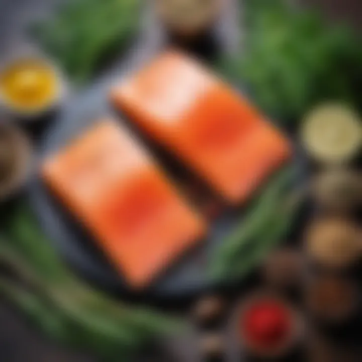 Essential herbs and spices for curing salmon