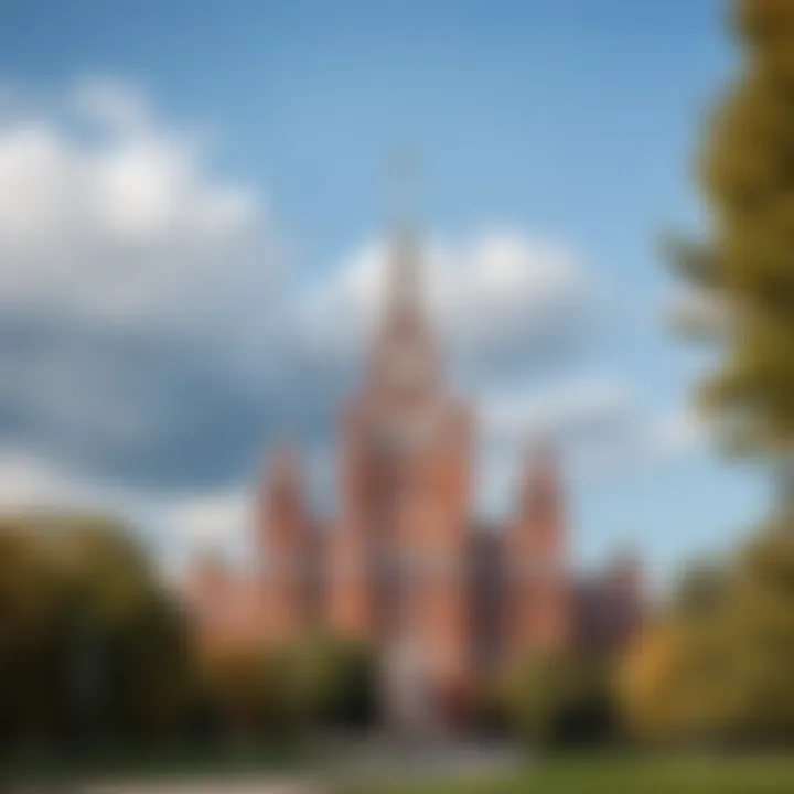 Campus view of Moscow State University