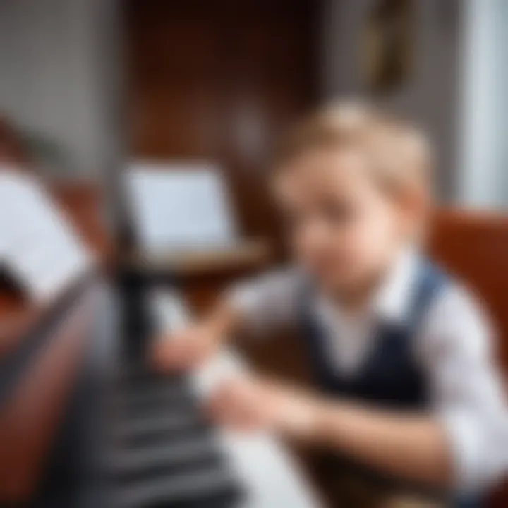 Child showing reluctance towards music lessons