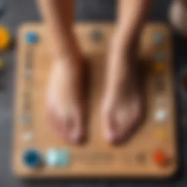 Benefits of using a nail board for foot health, illustrated with icons.