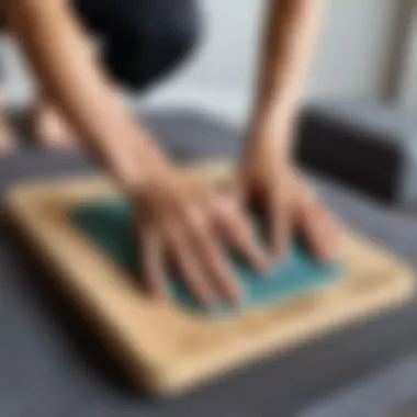 Integrating nail board into yoga routine