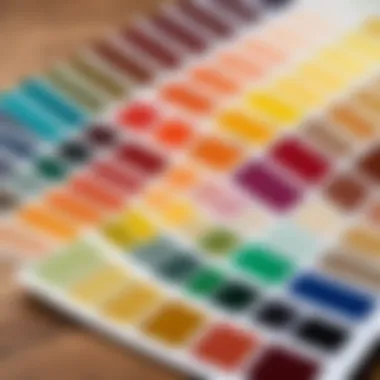 Color palette selection for drawing