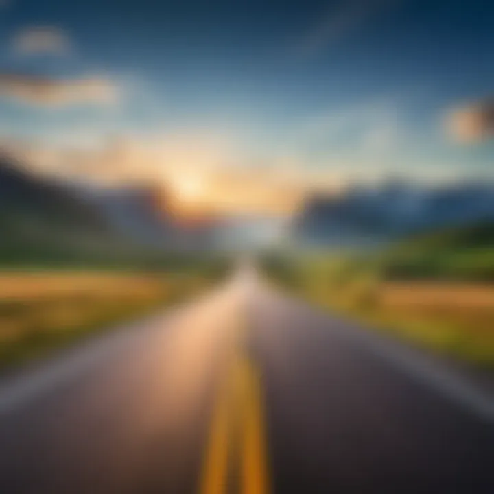 An open road symbolizing freedom and driving skills.