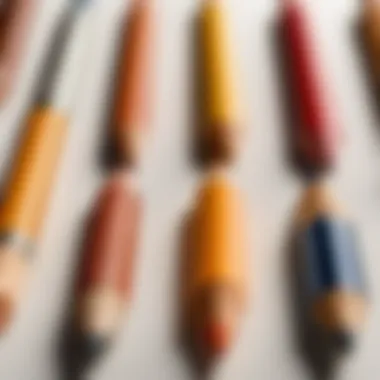 A close-up of various pencil shading styles displayed on paper.