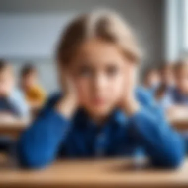 Child feeling anxious about school