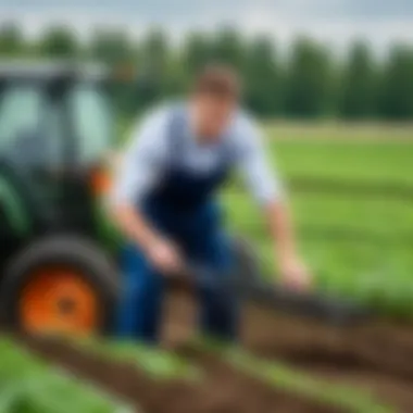 Innovative agricultural techniques being demonstrated