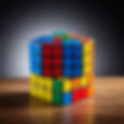 Colorful Rubik's Cube on a table