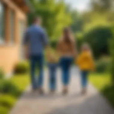 Parents observing their child from a distance, illustrating trust