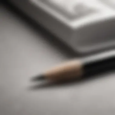 Close-up of shading techniques in pencil drawing