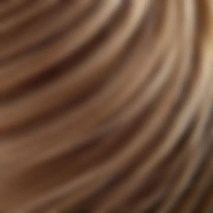 Close up of healthy hair with natural shine