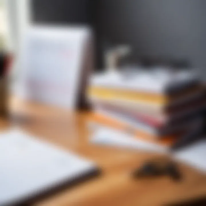 A well-organized study schedule on a desk