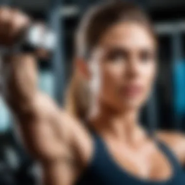 Strength training enhancing muscle tone