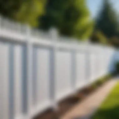 Stylish vinyl fence design