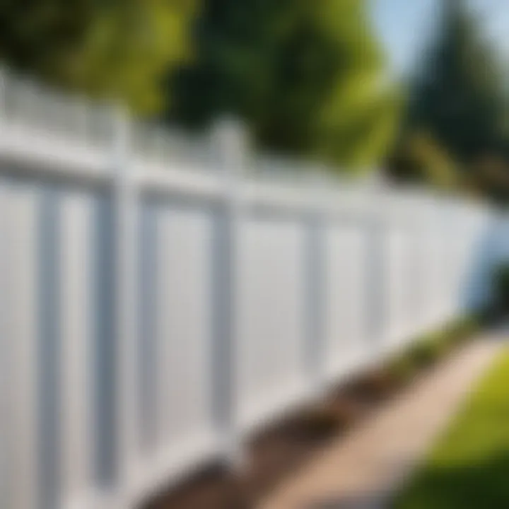 Stylish vinyl fence design