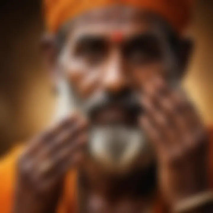 Sadhus nails symbolizing spiritual growth